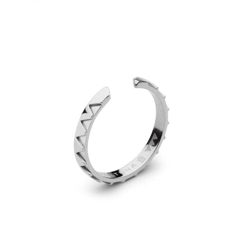 Skultuna & GtG Sharktooth Ring Thin Polished Steel